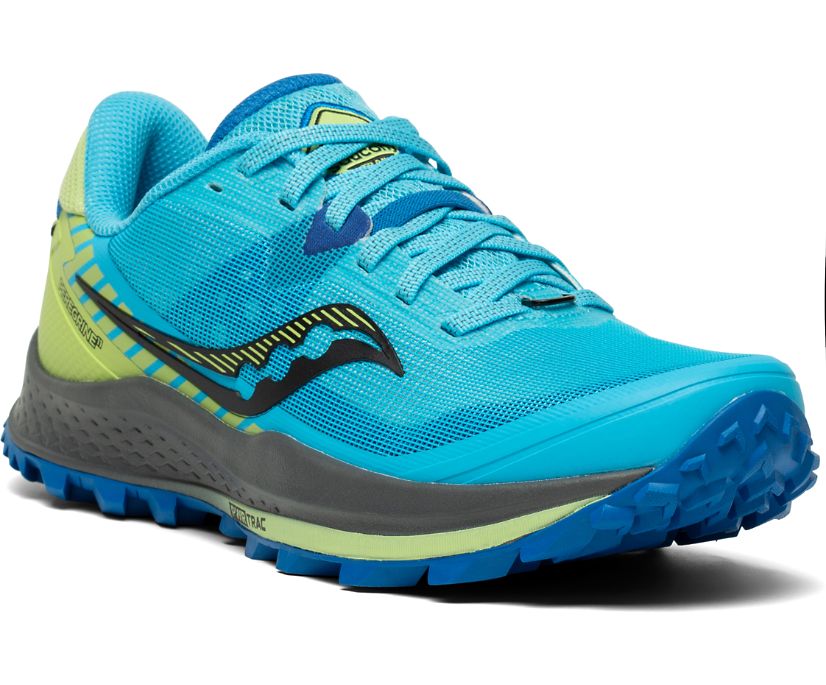 Saucony Peregrine 11 Women's Trail Running Shoes Blue / Green | AU 231VRWD